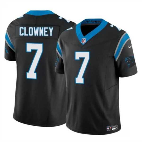 Men & Women & Youth Carolina Panthers #7 Jadeveon Clowney Black 2024 F.U.S.E. Vapor Limited Football Stitched Jersey->nba youth jerseys->NBA Jersey